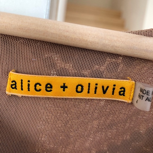 Alice + Olivia chevron sequin champagne beige - Picture 7 of 8